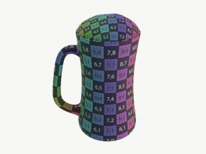 Beer mug with foam 02 3D मॉडल