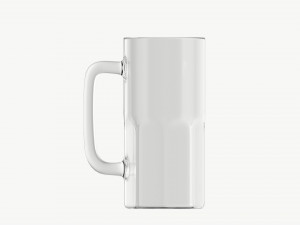 Beer mug with foam 04 Modelo 3D
