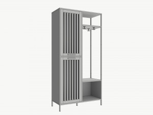 Cabinet Slat Door Walker Edison Modèle 3D