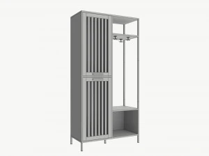 Cabinet Slat Door Walker Edison 3D Model