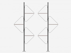 Cattelan Spinnaker bookcase 02 3D 模型