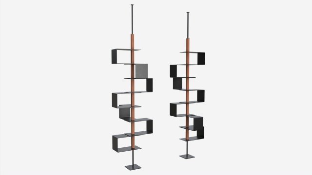 Cattelan Tokyo bookcase Model 3D .c4d .max .obj .3ds .fbx .stl .blend 
