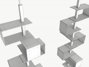 Cattelan Tokyo bookcase 3D Model