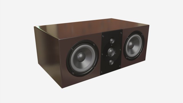 Center Speaker Model 3D .c4d .max .obj .3ds .fbx .stl .blend 