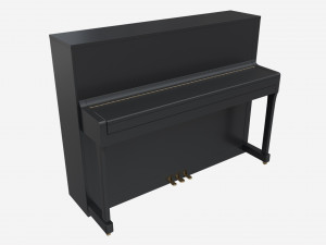 Digital Piano 02 closed lid 3D Model