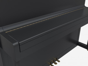 Digital Piano 02 closed lid 3D Модель
