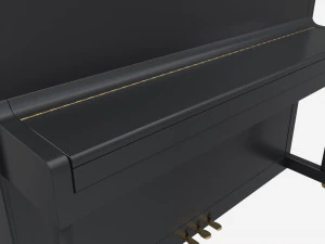 Digital Piano 02 closed lid 3D Model