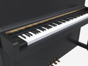 Digital Piano 02 closed lid 3D Модель