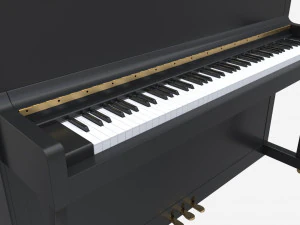 Digital Piano 02 closed lid 3D Model