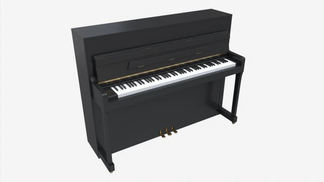 Digitale Piano 02 open deksel 3D Model .c4d .max .obj .3ds .fbx .stl .blend