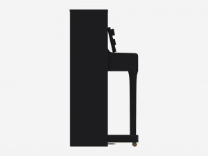 Digital Piano 02 open lid 3D 模型