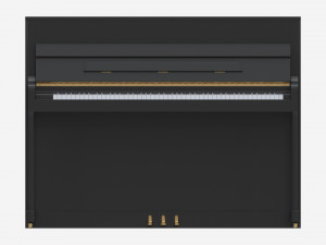 Digital Piano 02 open lid 3D 模型