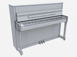Digital Piano 02 open lid 3D 模型
