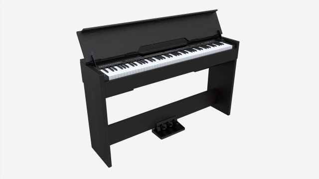 Digital Piano 05 Modelo 3D .c4d .max .obj .3ds .fbx .stl .blend 