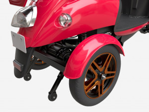 Electric Mobility Scooter 4 Wheeled 3D Model