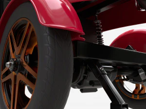Electric Mobility Scooter 4 Wheeled 3D Model