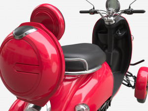Electric Mobility Scooter 4 Wheeled 3D Model
