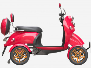 Electric Mobility Scooter 4 Wheeled 3D Model