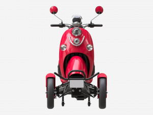 Electric Mobility Scooter 4 Wheeled 3D Model