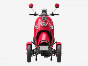 Electric Mobility Scooter 4 Wheeled 3D Model