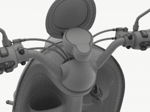 Electric Mobility Scooter 4 Wheeled 3D Model
