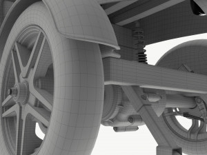Electric Mobility Scooter 4 Wheeled 3D Model