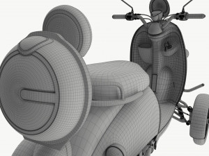 Electric Mobility Scooter 4 Wheeled 3D Model