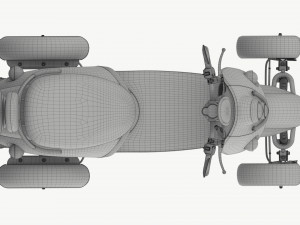 Electric Mobility Scooter 4 Wheeled 3D Model