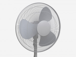Floor Fan White 3D Model