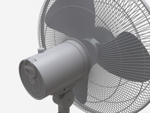 Floor Fan White 3D Model