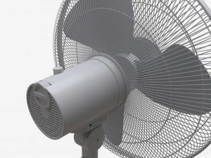 Floor Fan White 3D Model