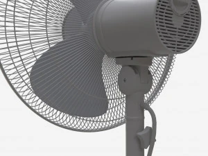 Floor Fan White 3D Model