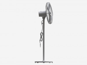 Floor Fan White 3D Model