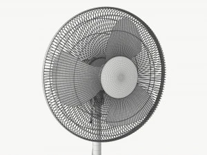 Floor Fan White 3D Model