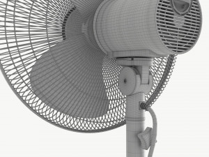 Floor Fan White 3D Model