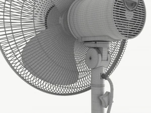 Floor Fan White 3D Model