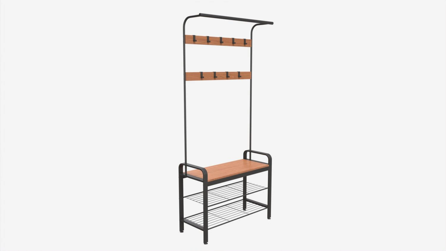 Free Standing Coat Rack Vasagle 3D Model .c4d .max .obj .3ds .fbx .stl .blend 
