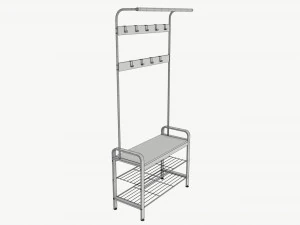 Free Standing Coat Rack Vasagle 3D Model