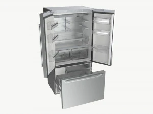 博世冰箱 KFF96PIEP 门打开 3D 模型