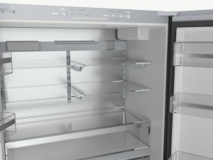 Fridge-freezer Bosch KFF96PIEP Doors Open 3D Модель