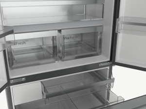Fridge-freezer Bosch KFF96PIEP Doors Open 3D Модель