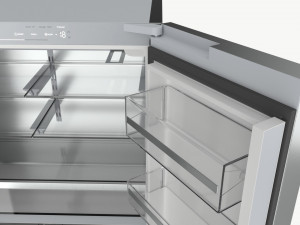Fridge-freezer Bosch KFF96PIEP Doors Open 3D Модель