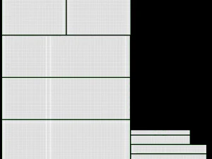 Холодильник з морозильною камерою Bosch KFF96PIEP Doors Open 3D Модель