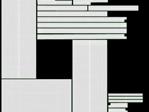 Холодильник з морозильною камерою Bosch KFF96PIEP Doors Open 3D Модель