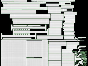 Холодильник з морозильною камерою Bosch KFF96PIEP Doors Open 3D Модель