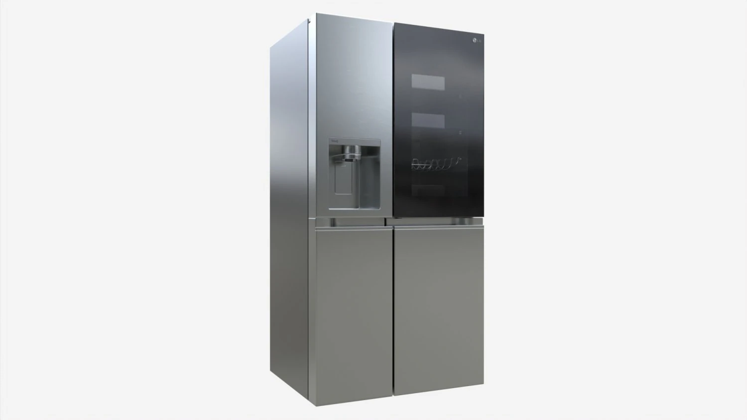 Frigo-congelatore LG GSXV90BSAE Modello 3D .c4d .max .obj .3ds .fbx .stl .blend 