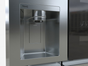 Fridge-freezer LG GSXV90BSAE 3Dモデル