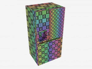 Frigo-congelatore LG GSXV90BSAE Modello 3D