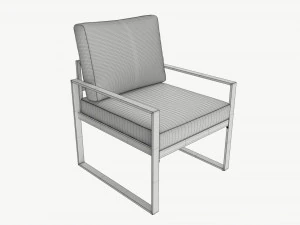 Garden chair Leipzig 3D Model