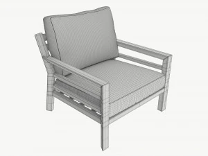 Garden chair Tomson 3D Model
